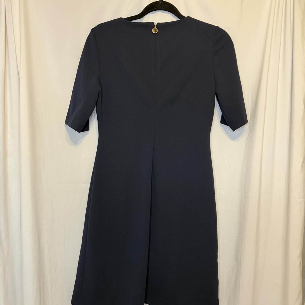 Tommy Hilfiger Midi Dress with Gold Buttons - Picture 2 of 5